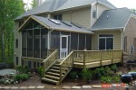 Screen porch and deck addition completed