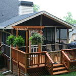 Highlight for Album: Screen porch with deck extension